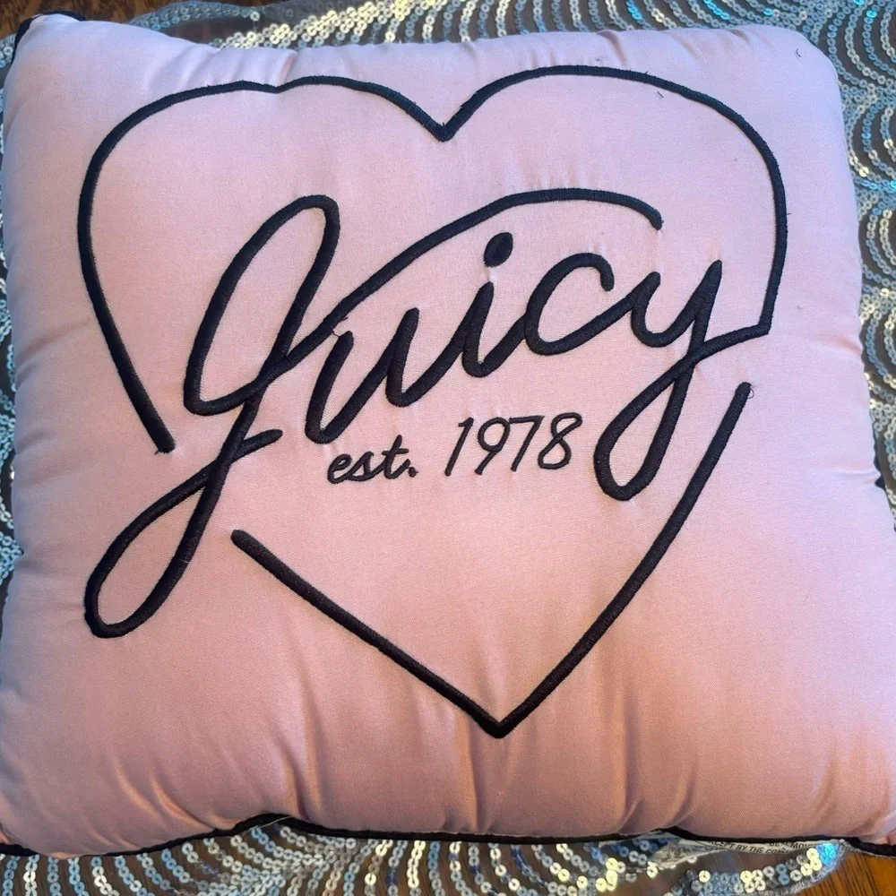 Juicy Couture Pink Decorative Pillow
